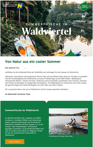Newsletter Waldviertel